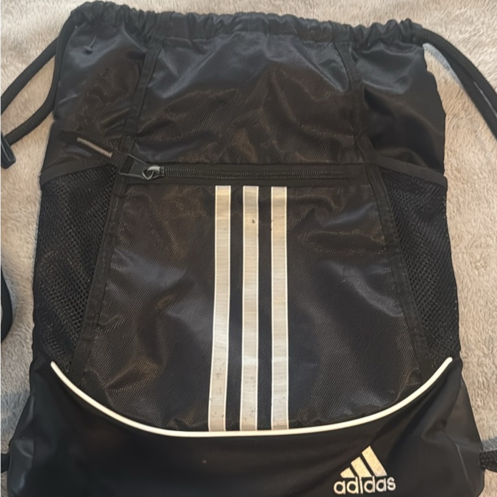 Adidas Black Drawstring Bag